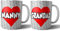 AK Giftshop Nanny and Grandad Mugs - His and Hers Grandparents Gift Set (2 Mugs)