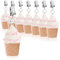com-four® 8 pesi per tovaglie - pesi per tovaglie resistenti alle intemperie con clip - clip per tovaglia con design a ghiaccio - ca. 40 gr (multicolore - gelato)