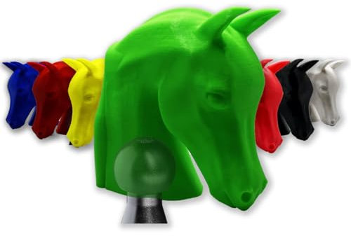 R-Satz Shop Kugelschutzkappe für Anhängerkupplung - Pferd - Abdeckkappe für Kupplungen - AHK Kappe Lustig Abdeckung (Grün)