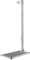 JUNZAI Gartendusche mit Grauer Bodenplatte, Outdoor Shower, Garten Dusche, Außendusche Garten, Duschkopf Für Gartendusche, Aussendusche, 220 cm Edelstahl