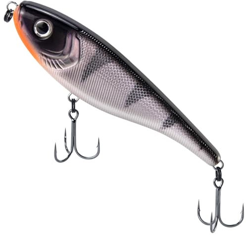Dr.Fish Jerkbait Wobbler für Hecht 155mm/76g Langsam Sinkend Angelköder zum Hecht Kunstköder Forellen Wobbler Schlagfeste Lackierung, Bissfestes Material, Integrierte Geräuschkugeln (Violett)