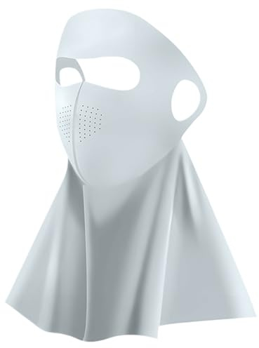 Generisch Gesichtsmaske Mit Sonnenschutz,Gesichtsmaske Mit UV-Schutz - Atmungsaktives Kühlendes Halstuch Bandana Für Damen Herren Bei Wanderungen Reiten Angeln