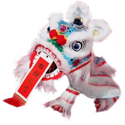 Chinesische Löwenpuppe, festliche Löwen-Tanzpuppe für Geburtstag, Urlaub, Weihnachten