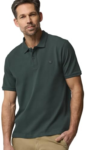 Street One MEN Kurzarm Poloshirt in Stretchqualität sea Green M