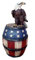 Görtrud Sparbüchse Adler / Fass Eagle & Barrel US Flagge Money Bank