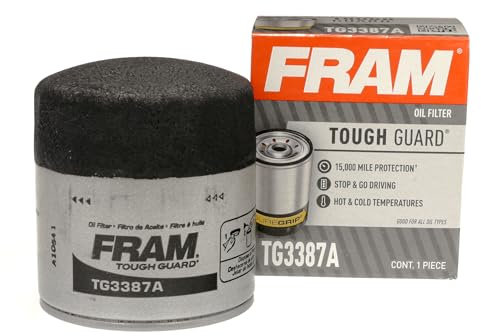 FRAM Tough Guard TG10060 15K Meilenwechsel Automotive Ersatz Intervall Spin-On Motorölfilter für ausgewählte Fahrzeugmodelljahre, überlegener Fahrzeugmotorschutzölfilter