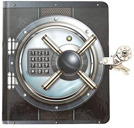 Playhouse Vault Door Lock and Key Lined Page Diary for Kids