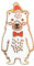 Nikolaus-Eisbär Ansteck-Pin | Lustiges Wichtelgeschenk | Kleine Geschenke zu Weihnachten | Merry Christmas Anstecker