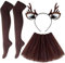 Goldschmidt REH Set Tüllrock Overknees und Geweih Accessoires Tutu