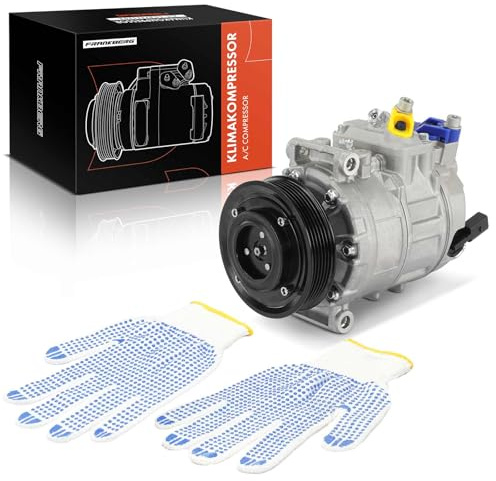 Frankberg Compressore dell'aria condizionata con frizione Compatibile con A3 8P1 Oct.avia II Golf V VI Pas.sat Tig.uan Tour.an Altea Leon Toledo J.e.t.t.a Replace# 1K0820859S, olio preconfezionato