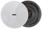 Ex-Pro 8 30W 100V RMS 2-Way Ceiling Wall Mount Multi-Tap Slim Profile Speaker Sound System - 3 Pack