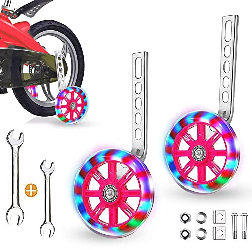 Sunshine smile Stützräder,Fahrrad Stützräder für Kinder,Stützräder für Kinderfahrrad,Hilfsräder für Kinderfahrrad,Bike Training Räder,Kinderfahrrad Stützräder,Universal Kinder Stützräder