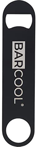 Barcool Bartenders Black Bar Blade | Magnetic Bottle Opener for Beer Caps | 180 * 40mm | Stainless Steel (Black)