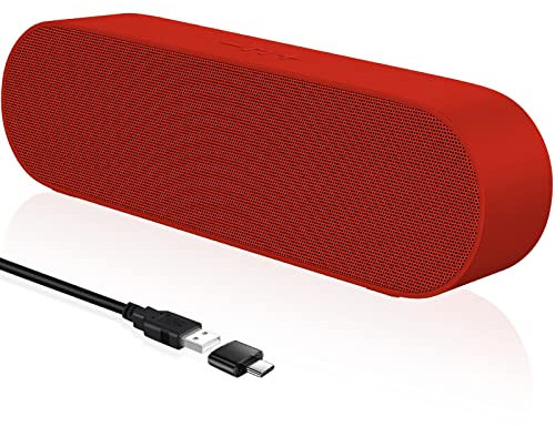 YYV Casse PC, Altoparlanti per Computer con Alimentazione USB, Mini Casse Soundbar Portatile Altoparlante per PC, Desktop, Laptop, Controllo del Volume e Pulsante Muto