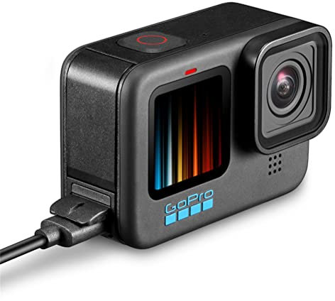 SanSixi New Battery Side Cover for GoPro Hero 10 9 Black Removable Battery Door Lid Charging Case Port for Go Pro Hero9 GoPro9 Accessories With dust plug