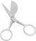 Tufting-Teppichschere, Tragbare Mini-Tufting-Teppichschere aus Edelstahl Zum Trimmen von Haarballen, Teppichherstellung und Aufkleberarbeiten (Silber)