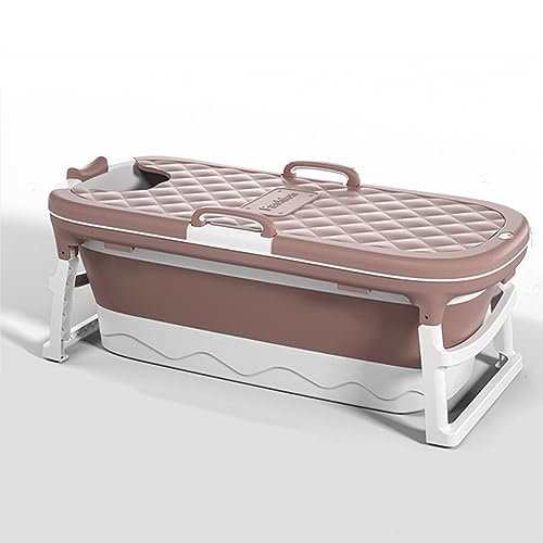 Simple Fix Badewanne - 138 cm - Faltbare Badewanne - Sitzbadewanne - Erwachsenen - 220L - Extra Lang - Rosa