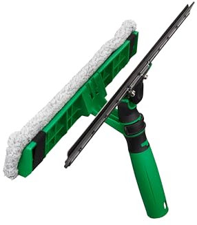Unger VisaVersa Pro (Länge 25 cm, Fensterabzieher und Einwascher in einem, Zwei-Komponentengriff, Fensterwischer) VV250