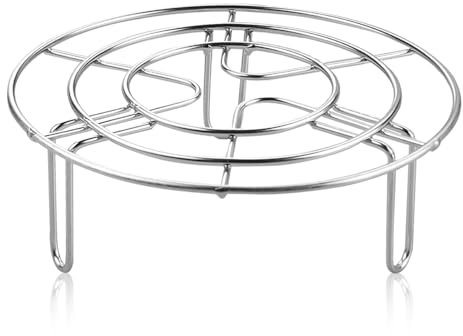 GLADFRESIT Grille de friteuse ronde multifonction en acier inoxydable pour refroidir, cuire à la vapeur, et plus encore, 15 cm