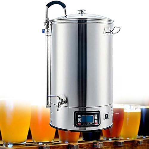 40L/60L Brewing Beer Machine All-in-One, 2500W/3000W Electric Birra Brewing Equipment, Brena Di Birra Commerciale Domestica, Kit per La Produzione Di Birra per Principianti Tutto Incluso,60L