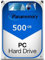 PANAMEMORY Disco duro mecánico SATA de 500 GB de 3,5 pulgadas para PC de escritorio y sistemas de vigilancia CCTV (reacondicionado)