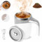 Automatic Magnetic Stirring Coffee Mug,Automatic Magnetic Stirring Coffee Mug,Self Stirring Coffee Mug,Portable Rechargeable Magnetic Coffee Mugs,Stainless Steel Mixing Mug,for Office Home (White)