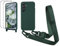CaseLover Funda con Cuerda para Samsung Galaxy A56 5G/A36 5G Carcasa con 2 Protector Pantalla Suave Silicona Case con Ajustable Collar Correa de Cuello Cordón Anti-Choque Funda Colgante, Verde Oscuro