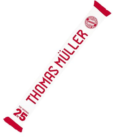 FC Bayern München I Schal I Fanschal I Stadionschal I Müller Erfolge I Unisex I Rot/Weiß