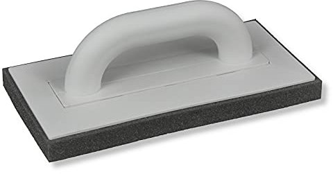 DEWEPRO® Glättscheibe - Reibebrett (PS) mit fein-poriger Schwammauflage (20mm) - 280x140mm