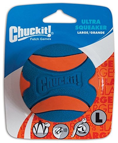 Chuck It (3 Pack) Ultra Squeaker Ball, Large