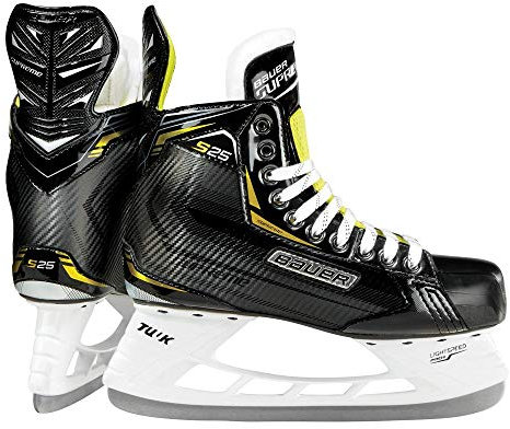 Bauer Eishockey Schlittschuh Supreme S25 Senior Regular Größe 12.0 (EU 48) Memoryschaum-Knöchelpolster, 3D Trueform Tech, TUUK LIGHSPEED PRO 2