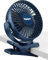 viniper 6 inch Rechargeable Clip on Fan, 360° Rotation & 3 Speeds Strong Wind Portable Fan, Longer Working Hours, Quiet and Powerful (Blue)
