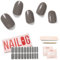 Nailog UV Gel Nagelfolie - Nagelfolie uv härtend 20 Stück - Vegan langanhaltend - Nagelsticker selbstklebend Gel Strips für Maniküre in Salonqualität, Kiss the Rain