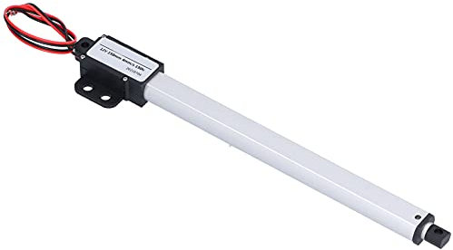 Folany Mini Actionneur Linéaire électrique, 6' de Course Micro Actionneur Linéaire, 12V 70N/15.7lb 0.3'/s Moteur d'actionneur de Mouvement étanche pour Domotique, avec Interrupteur de Fin de Course
