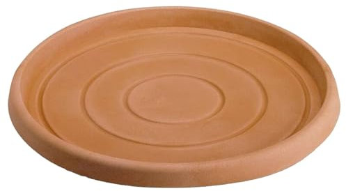 Decorspace Sottovaso per Vaso Tondo in Resina Decorazione per Fiori e Piante Made in Italy (Ø 27 per Vaso Ø 40 cm, Terracotta)