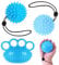 Suuwwn Handtrainer Fingertrainer,3 Pcs Stressball Erwachsene Griffkraft Trainer Antistressball Grip Trainer Massageball Hand Kräftigung von Hand Training Finger Training,Lindert Stress