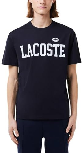 Lacoste Camiseta Estilo Deportivo Esencial cocodrilo Hombre - Abismo - M