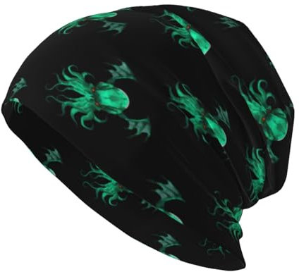 Winter Mütze Cthulhu Strickmütze Mehrweg, Atmungsaktivem Strickmützen Skull Beanie Für Damen Herren Outdoor