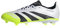 adidas Unisex Predator League Firm Ground/Multi Ground Football Boots, Cloud White/Core Black/Lucid Lemon, 48 2/3 EU