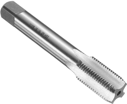 QUARKZMAN Hand Gewindebohrer, 11/16-16 UNS Amerikanische Gewindeschneider, Rechtshänder HSS6542, Geradnut-Schlichtschneider(SB)