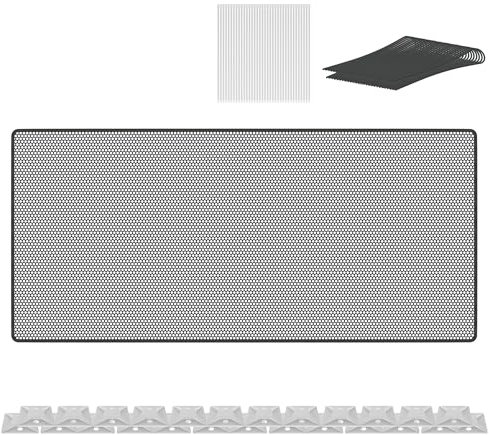 YUENFONG 450x91cm Treppen Schutznetz Sicherheitsnetz, Treppenschutznetz für Kinder, Geländer Schutznetz mit Kabelbinder & Nylonseil, Rausfallschutz Net Safety Net für Balkon Treppen, Schwarz