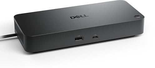 Dell Pro Dock WD25 – USB-C-Dockingstation mit 100W Ladeleistung, 4 Display-Support, 2X DP 1.4, HDMI 2.1, 6 USB-Ports, 2.5GbE Ethernet, Kompaktes Nachhaltigkeitsdesign