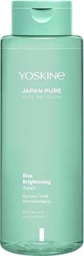 Yoskine Japan Pure Rice Infusion Gesichtstoner 400 ml mit Reisferment | Feuchtigkeit & Glow mit Reisferment, Mandelsäure und Betaine