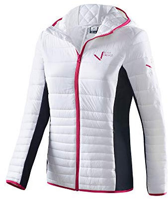 Black Crevice Damen Hybridjacke, weiß/schwarz, 42