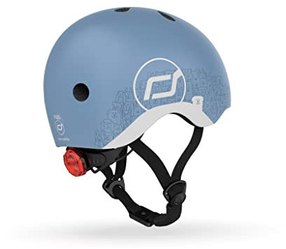 Scoot & Ride Unisex Jugend Helme XXS, Reflective Steel, S
