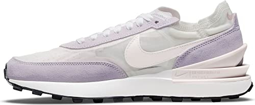 NIKE Womens Waffle One Running Trainers DN4696 Sneakers Shoes (UK 3.5 US 6 EU 36.5, Sail Light Soft Pink 100), White, 3.5 UK