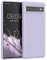 kwmobile Hülle kompatibel mit Google Pixel 6a Hülle - weiches TPU Silikon Case - Cover geeignet für kabelloses Laden - Lavendel