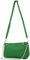 modamoda de - T237 - Umhängetasche Klein Small aus ital. Leder, Farbe:Blattgrün