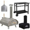 Dellonda Portable Wood-Fired Stainless Steel Pizza Oven with Cover/Carry Bag and Trolley - DG259