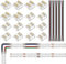 FCOB COB 4pin 10mm RGB Connector Kit 16pcs Transparent Connector 5pcs 15cm langes 22AWG Verlängerungskabel Draht/Board zu Board für spaltfreies Löten 4pin RGB Streifen Eckverbindung